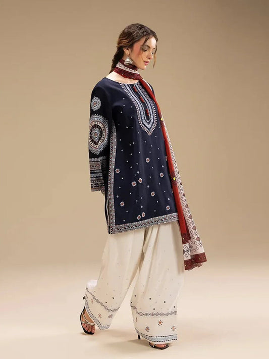 Rangrez – Heavy Embroidered 3-Piece Suit (UNStitched) FT-09