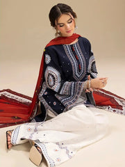 Rangrez – Heavy Embroidered 3-Piece Suit (UNStitched) FT-09