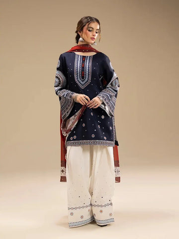 Rangrez – Heavy Embroidered 3-Piece Suit (UNStitched) FT-09