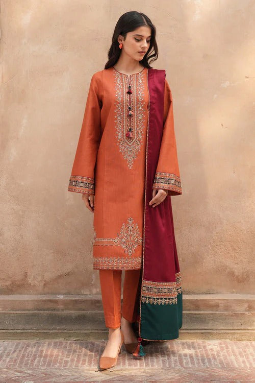 Nose Pill  – Luxury Embroidered 3-Piece in DHANAK UNSTICED