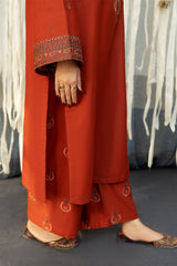 URGE -  – Luxury Embroidered 3-Piece in DHANAK UNSTICED
