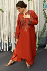 URGE -  – Luxury Embroidered 3-Piece in DHANAK UNSTICED