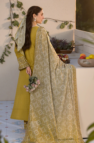 Laam - Winter 3PC Dhanak Embroidered Suit-