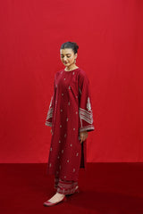ELKA – Luxury Embroidered 3-Piece in DHANAK
