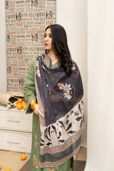HABIBA – Luxury Embroidered 3-Piece in DHANAK