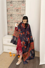 SABEEHA – Luxury Embroidered 3-Piece in DHANAK