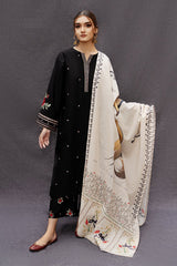URGE -  – Luxury Embroidered 3-Piece in DHANAK UNSTICED