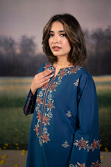 LEENA 2 PIECE UNSTICED IN DHANAK FT-02