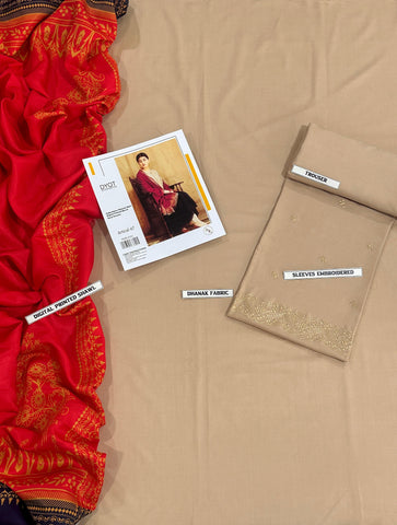 DHANAK 3 PIECE EMBRIODED