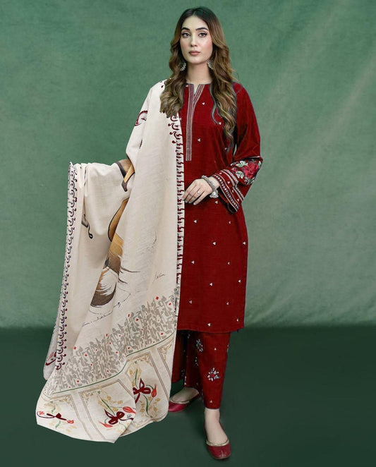 URGE Dhanak FABRIC 3PC Unstiched