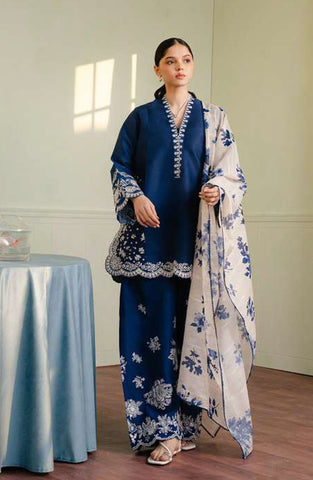 Coco By Zara Shahjahan Embroidered  Suits Unstitched 3 Piece C