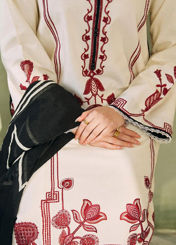 Coco By Zara Shahjahan Embroidered Unstitched 3 Piece Suit - ZSJ24CL 3A GUL MOHAR