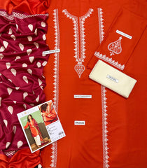 ASLINE– Luxury Embroidered 3-Piece in DHANAK
