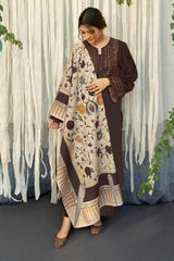 URGE -  – Luxury Embroidered 3-Piece in DHANAK UNSTICED