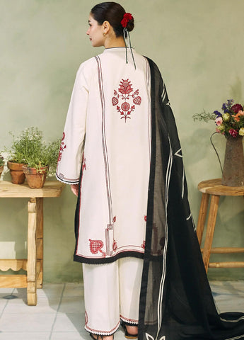 Coco By Zara Shahjahan Embroidered Unstitched 3 Piece Suit - ZSJ24CL 3A GUL MOHAR