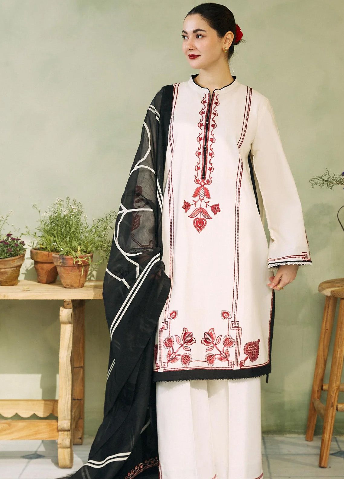 Coco By Zara Shahjahan Embroidered Unstitched 3 Piece Suit - ZSJ24CL 3A GUL MOHAR