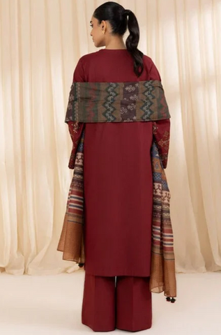 SAPPHIRE Most Demanding Unstiched Winter Dhanak Embrodoery 3PC