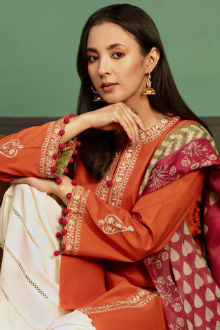 ASLINE– Luxury Embroidered 3-Piece in DHANAK